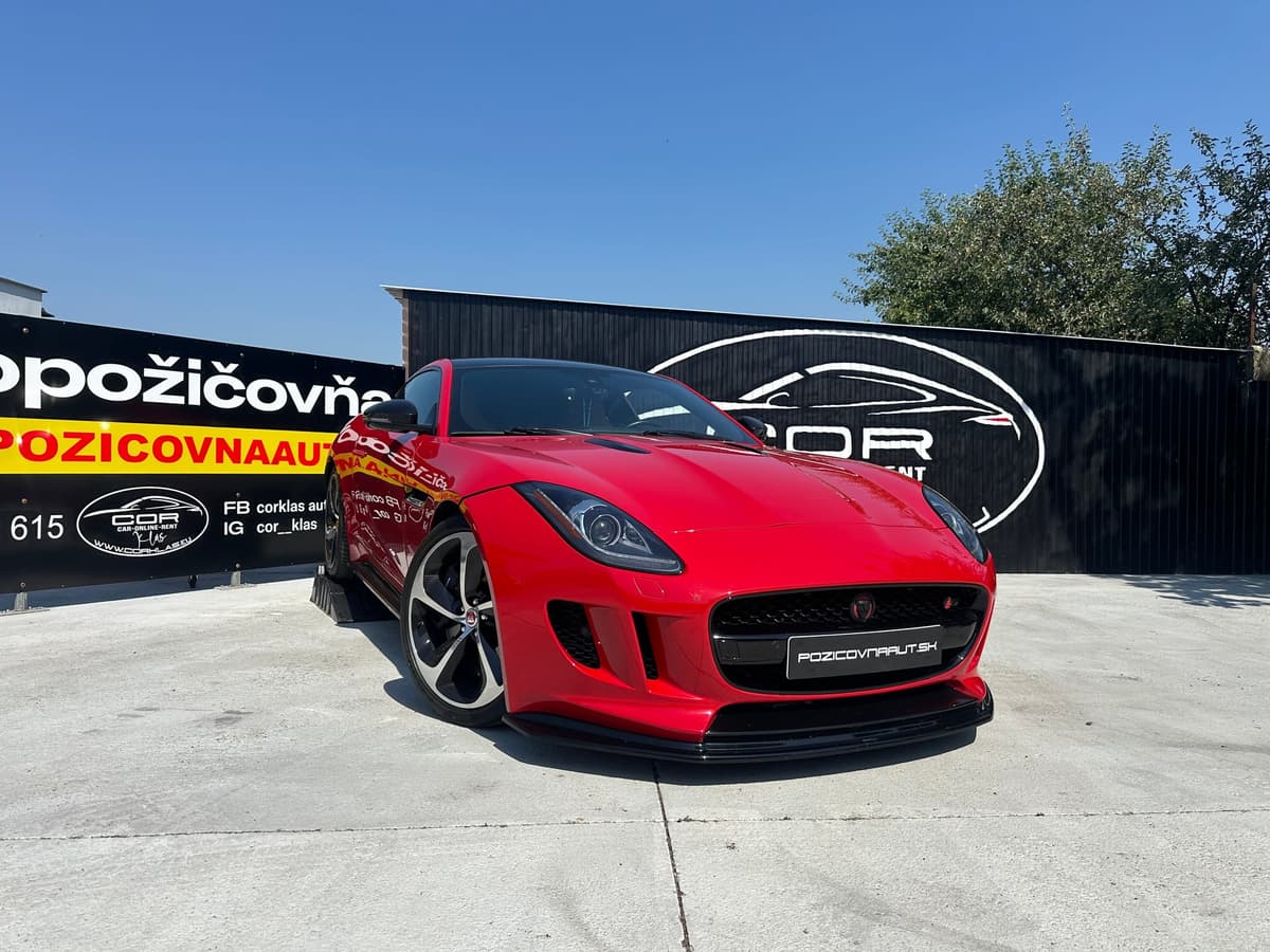 Jaguár F-type na prenájom v autopožičovni COR KLAS